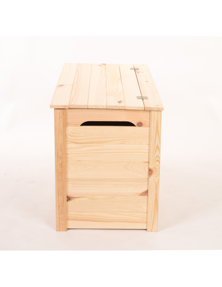 Skrzynie drewniane do domu- ławki drewniane ze skrzynią - Skrzynia ogrodowa drewniana na zabawki kufer na balkon taras do domu 140L - product b2b.wamar.biz 2