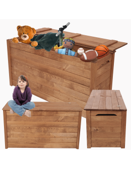 Skrzynia ogrodowa drewniana na zabawki kufer na balkon taras do domu 140L