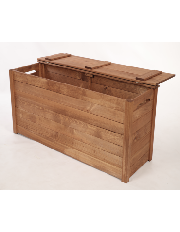 Skrzynia ogrodowa drewniana na zabawki kufer na balkon taras do domu 140L - product 2