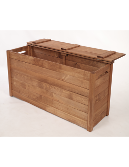 Skrzynia ogrodowa drewniana na zabawki kufer na balkon taras do domu 140L - product 2