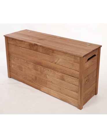 Skrzynie drewniane do domu- ławki drewniane ze skrzynią - Skrzynia ogrodowa drewniana na zabawki kufer na balkon taras do domu 140L - product 3