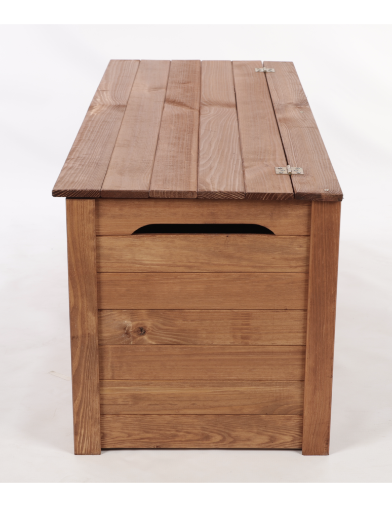 Skrzynie drewniane do domu- ławki drewniane ze skrzynią - Skrzynia ogrodowa drewniana na zabawki kufer na balkon taras do domu 140L - product b2b.wamar.biz 4