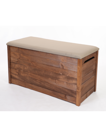 Drewniana skrzynia na taras na zabawki balkonowa kufer SIEDZISKO 190L - product 2