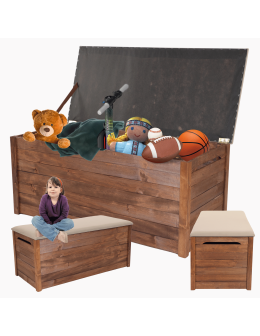 Skrzynia drewniana na balkon taras kufer z SIEDZISKIEM 270L POJEMNA