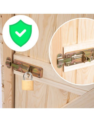 Domki narzędziowe na działkę - Domek narzędziowy DREWNIANY ogrodowy schowek szopa na narzędzia 149cm MOCNY - product 9