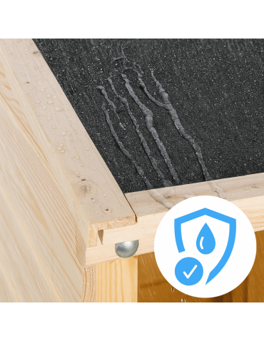 Domki narzędziowe na działkę - Domek narzędziowy DREWNIANY ogrodowy schowek szopa na narzędzia 149cm MOCNY - product 10