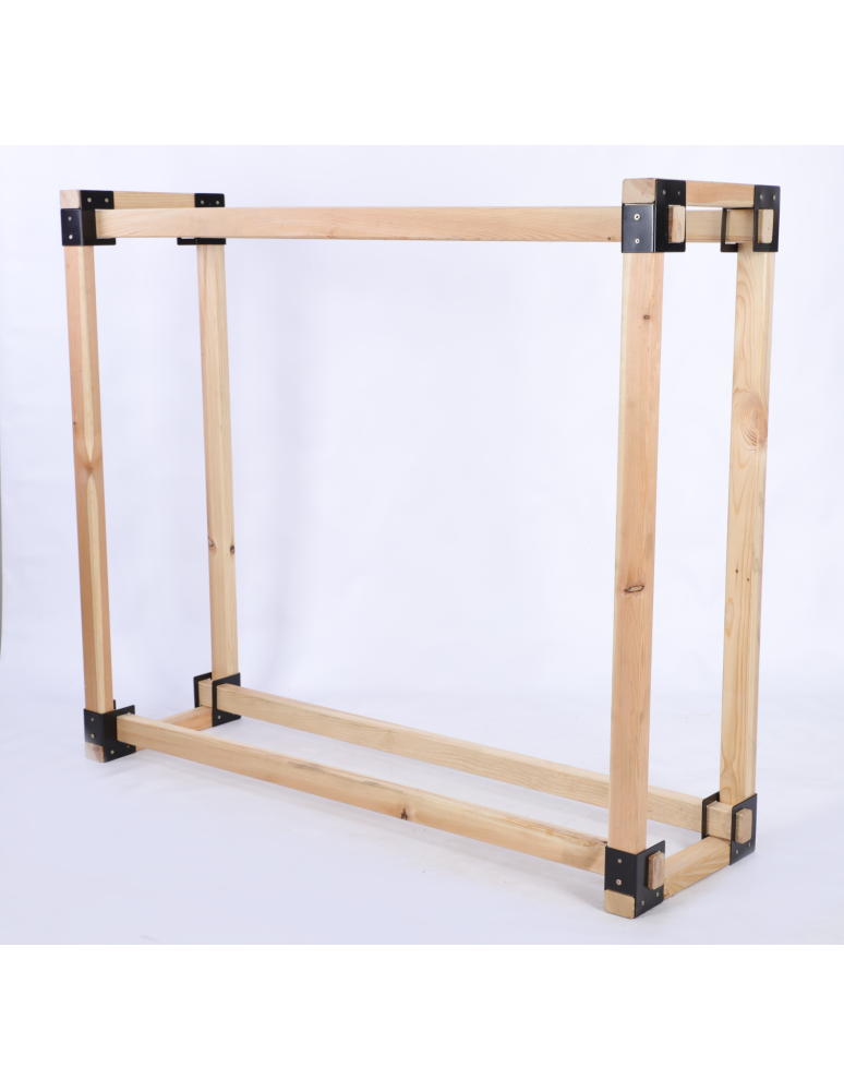 Stojaki na drewno - Stojak na drewno kominkowe wiata z pokrowcem drewutnia 0,4 m3 EKO SOLIDNY - product b2b.wamar.biz 3