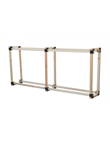 Stojaki na drewno - Drewutnia wiata na drewno opałowe pokrowiec 0,8 m3 SOLIDNY stojak na drewno - product 3