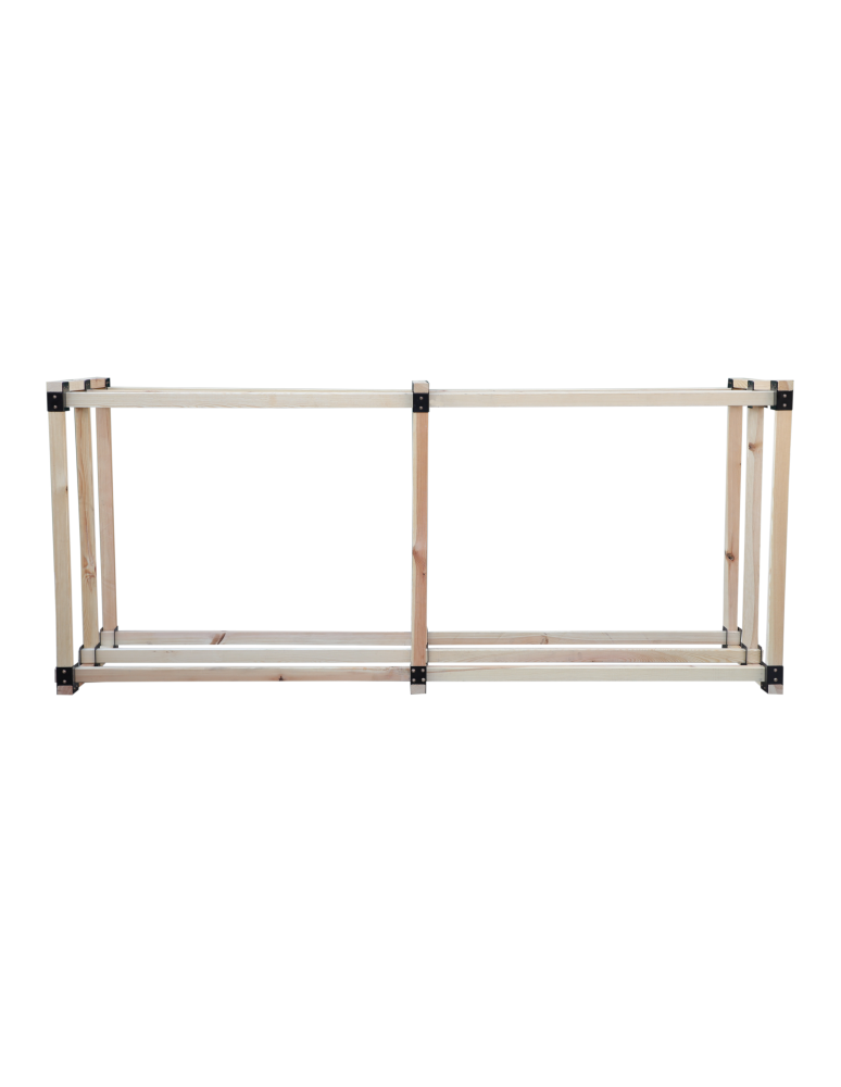 Stojaki na drewno - SOSNOWY stojak na drewno kominkowe wiata z pokrowcem drewutnia 1,7 m3 eco - produkt b2b.wamar.biz 4