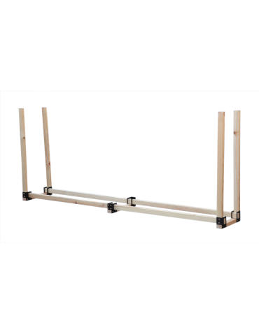 Stojaki na drewno - Stojak na drewno kominkowe wiata z pokrowcem drewutnia 0,9 m3 EKO SOLIDNY - product 3