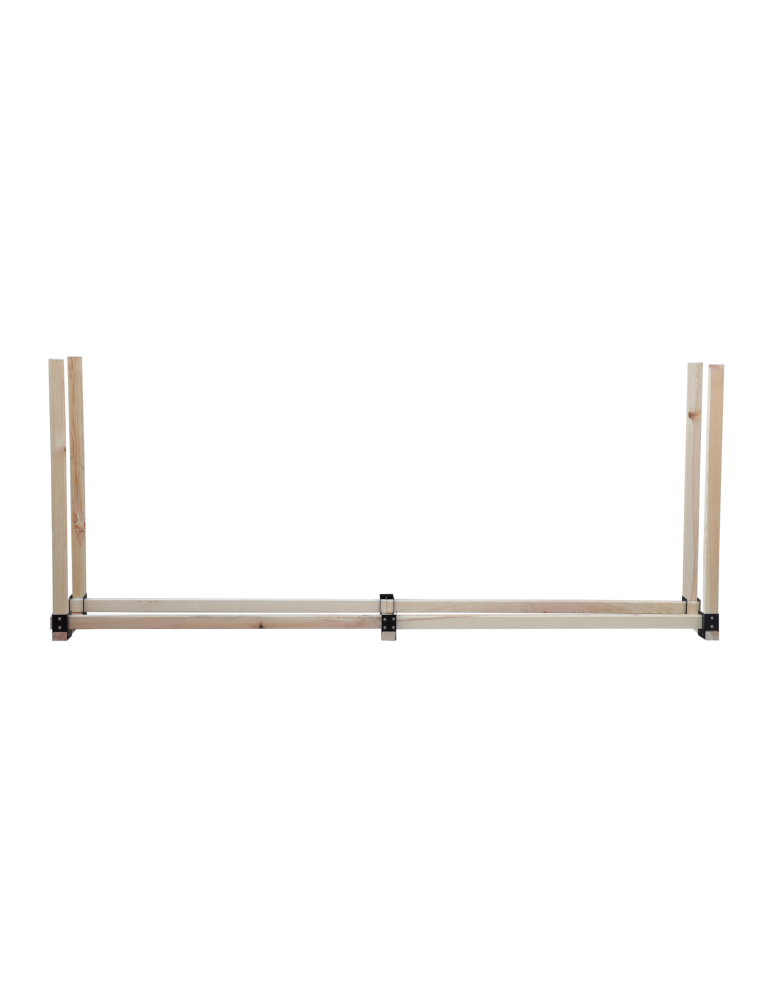 Stojaki na drewno - Stojak na drewno kominkowe wiata z pokrowcem drewutnia 0,9 m3 EKO SOLIDNY - product b2b.wamar.biz 4