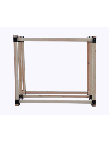 Stojaki na drewno - Stojak na drewno kominkowe wiata z pokrowcem drewutnia 1,1 m3 EKO SOLIDNY - product 3