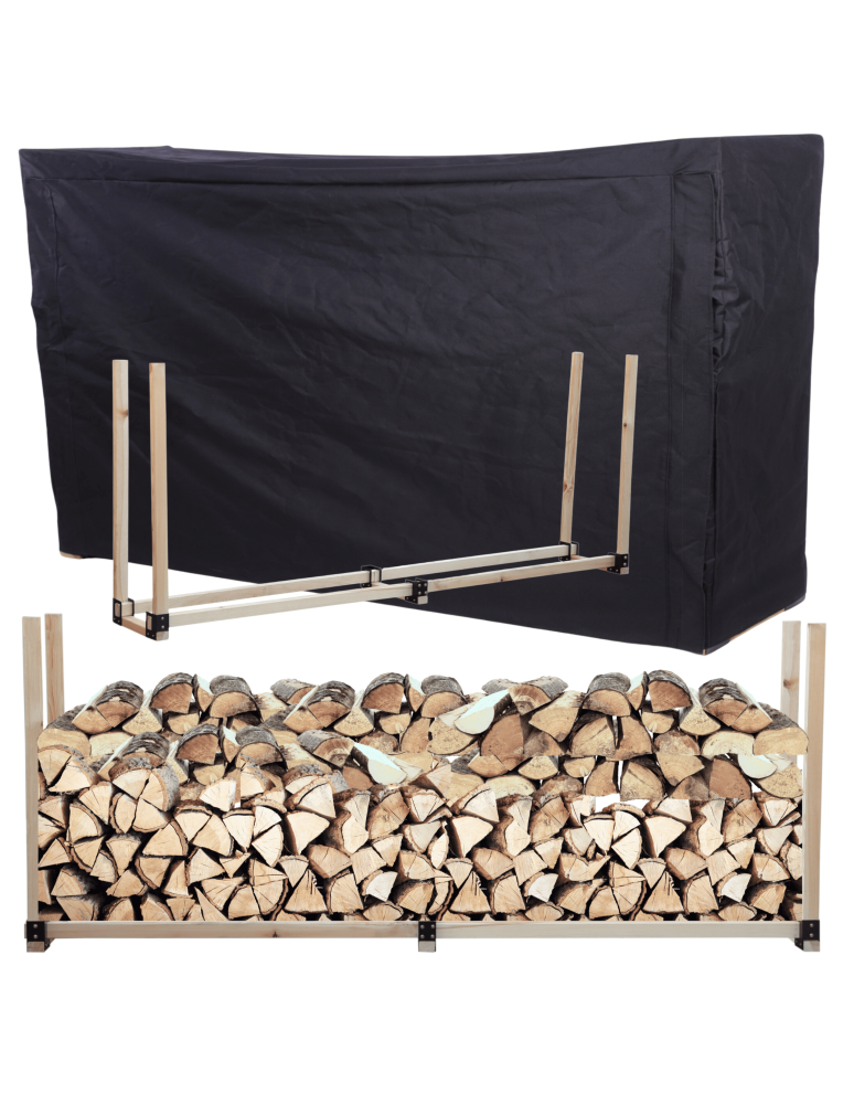 Stojaki na drewno - Stojak na drewno kominkowe wiata z pokrowcem drewutnia 1,2 m3 EKO SOLIDNY - product b2b.wamar.biz 1