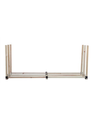 Stojaki na drewno - Stojak na drewno kominkowe wiata z pokrowcem drewutnia 2,4 m3 EKO SOLIDNY - product 4
