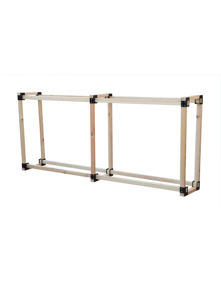 Stojaki na drewno - Stojak na drewno kominkowe wiata z pokrowcem drewutnia 1,1 m3 EKO SOLIDNY - product b2b.wamar.biz 3