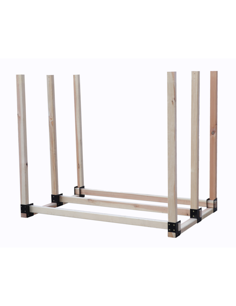 Stojaki na drewno - Stojak na drewno kominkowe wiata z pokrowcem drewutnia 1,1 m3 EKO SOLIDNY - product b2b.wamar.biz 3