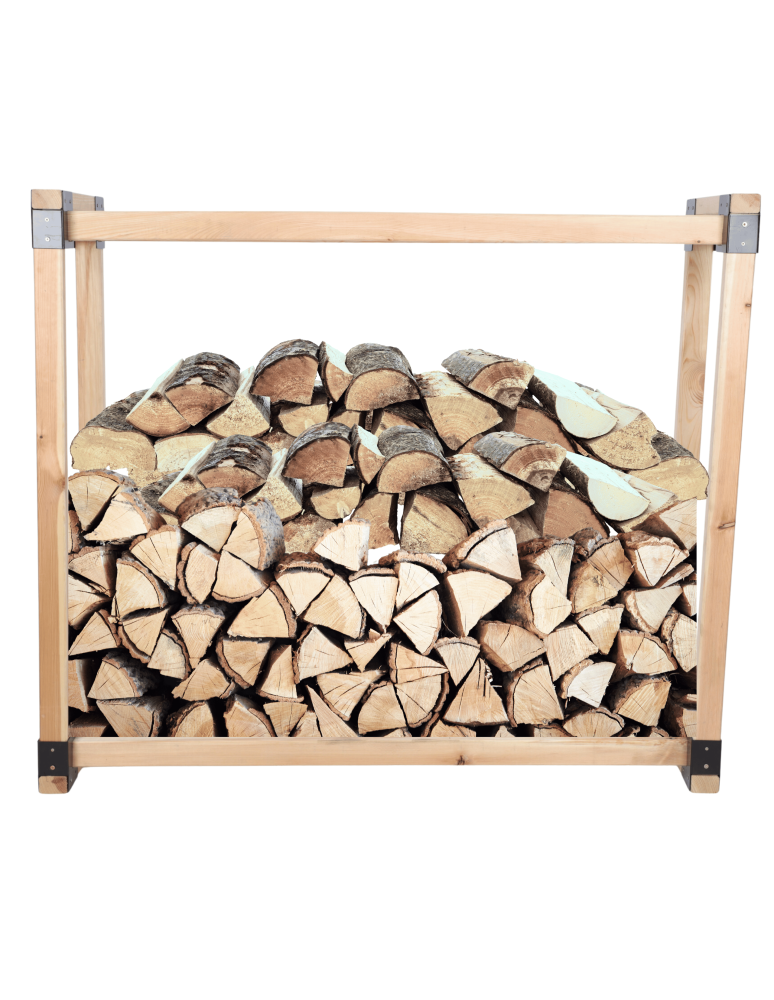 Stojaki na drewno - Stojak na drewno kominkowe wiata z pokrowcem drewutnia 0,7 m3 EKO SOLIDNY - product b2b.wamar.biz 2