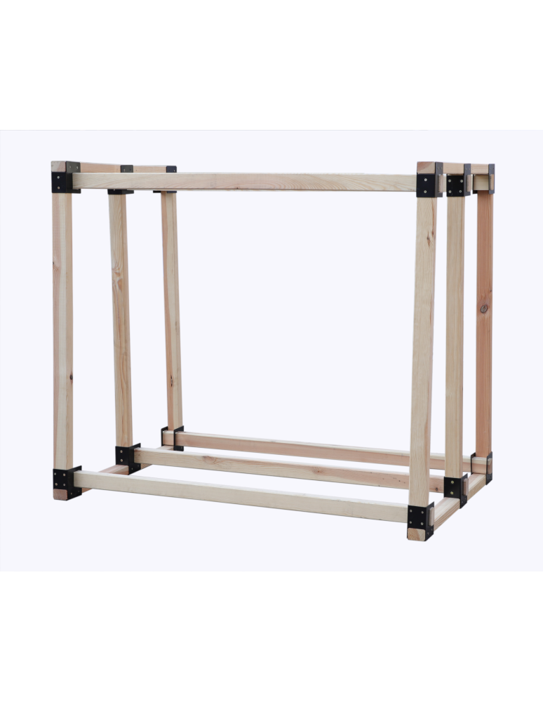 Stojaki na drewno - Stojak na drewno kominkowe wiata z pokrowcem drewutnia 1,4 m3 EKO SOLIDNY - product b2b.wamar.biz 4