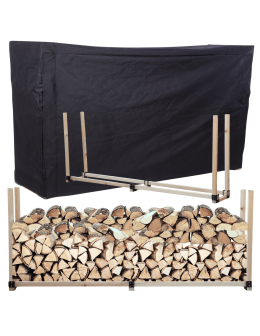 Stojak na drewno kominkowe wiata z pokrowcem drewutnia 1,5 m3 EKO SOLIDNY