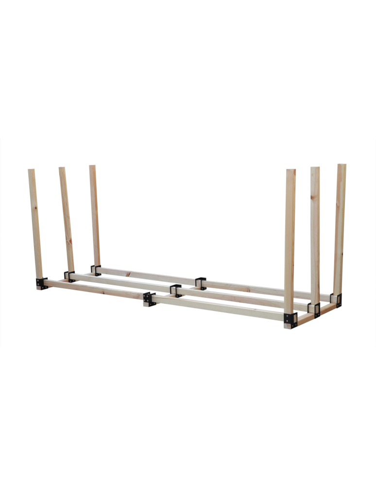 Stojaki na drewno - Stojak na drewno kominkowe wiata z pokrowcem drewutnia 3,1 m3 EKO SOLIDNY - product b2b.wamar.biz 3