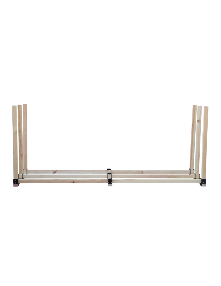 Stojaki na drewno - Stojak na drewno kominkowe wiata z pokrowcem drewutnia 3,1 m3 EKO SOLIDNY - product b2b.wamar.biz 4