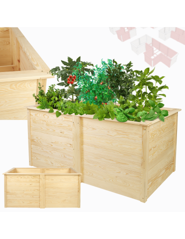 Warzywnik rabata donica warzywniak MODUŁOWY podstawowy skrzynia na warzywa