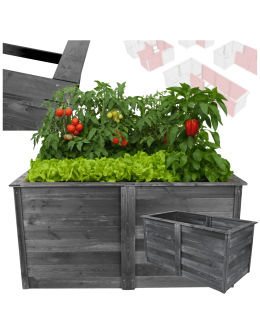 Warzywnik skrzynia na warzywa MODUŁOWA moduł podstawowy grządka impregnat