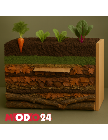 ZOB - Warzywnik skrzynia na warzywa MODUŁOWA moduł podstawowy grządka impregnat - produkt 8