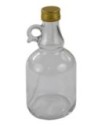 Gustowny galon 500 ml ze złotą nakrętką fi 31,5 mm · 6 sztuk