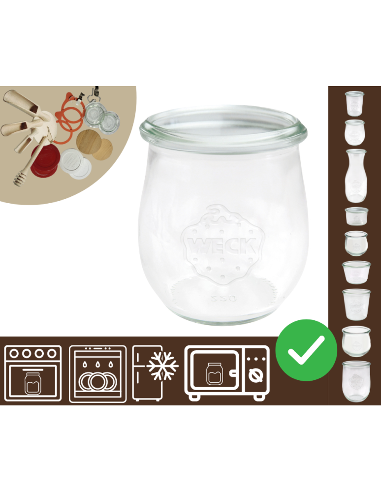 Słoiki i Dodatki - Słoiki WECK / żaroodporny słoik 220ml TULIP - product b2b.wamar.biz 1