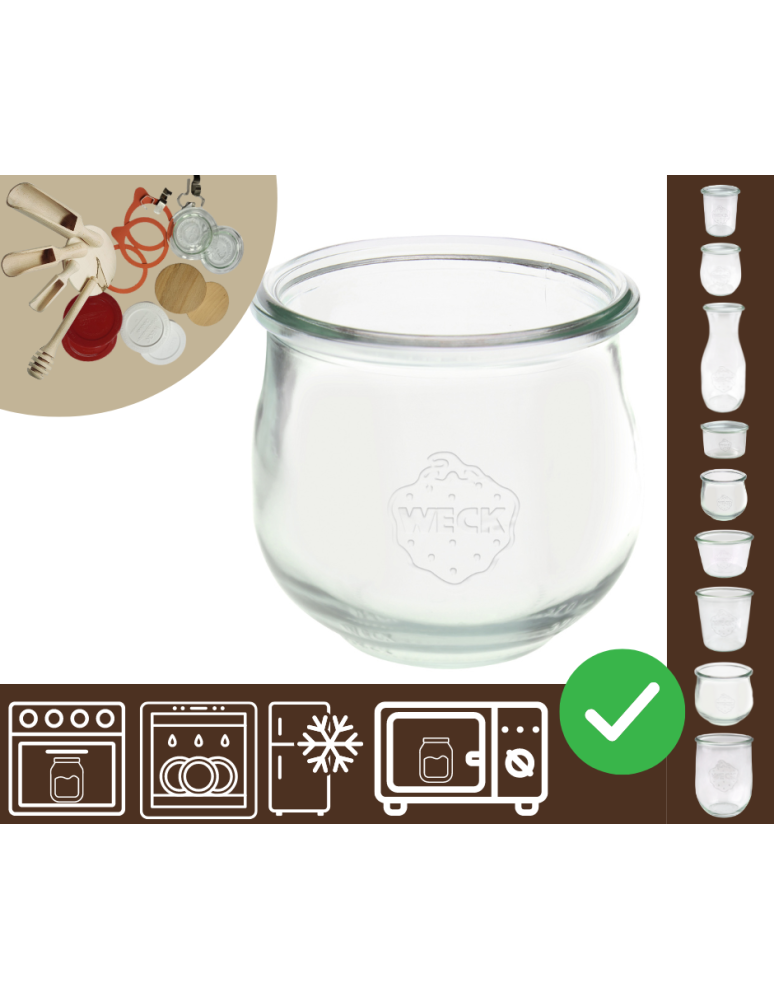 Słoiki i Dodatki - Słoiki WECK / żaroodporny słoik 580ml TULIP - product b2b.wamar.biz 1