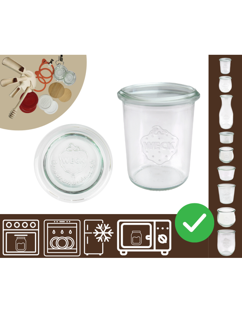 Słoiki i Dodatki - Słoiki WECK / szklane wieko słoik 160ml MOLD - product b2b.wamar.biz 1