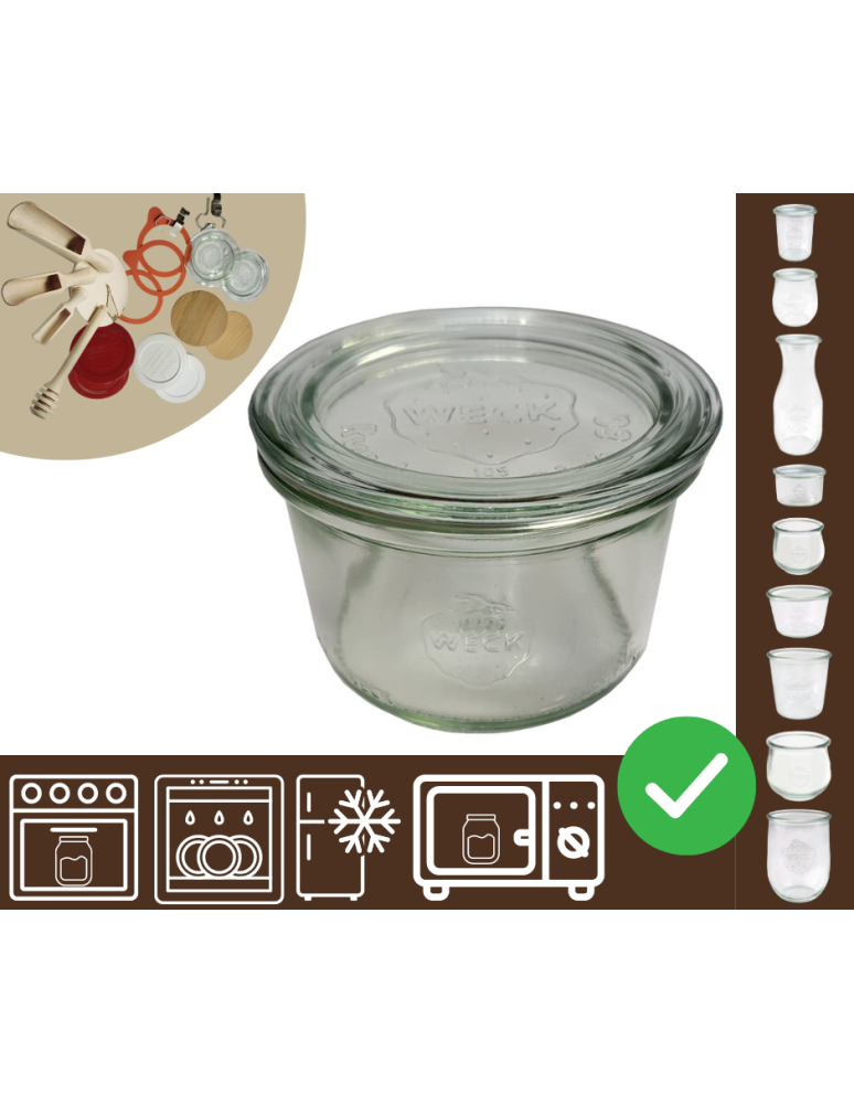 Słoiki i Dodatki - Słoiki WECK / szklane wieko słoik 200ml MOLD - product b2b.wamar.biz 1