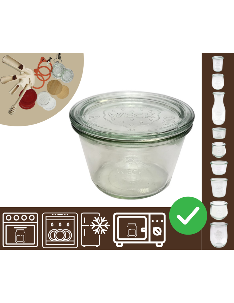 Słoiki i Dodatki - Słoiki WECK / szklane wieko słoik 370ml MOLD - product b2b.wamar.biz 1