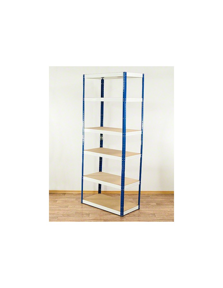 Regały - Regał Helios 196x120x60 cm 6 półek/175kg Niebiesko-Biały - product b2b.wamar.biz 1