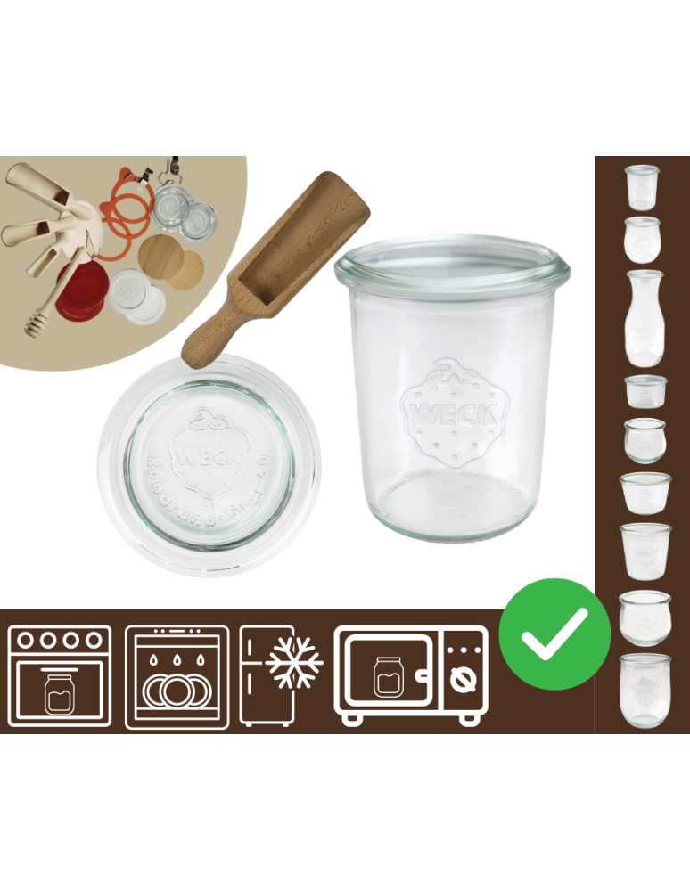 Słoiki i Dodatki - Słoiki WECK / szklane wieko, miarka słoik 160ml MOLD - product b2b.wamar.biz 1