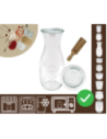 Słoiki WECK / szklane wieko, miarka KARAFKA 1l 1062ml BUTELKA