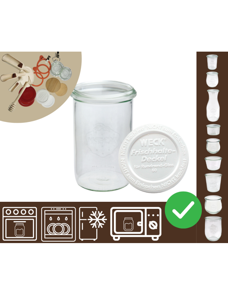 Słoiki i Dodatki - Słoiki WECK / plastikowe wieko słoik 1050ml 1l MOLD - product b2b.wamar.biz 1