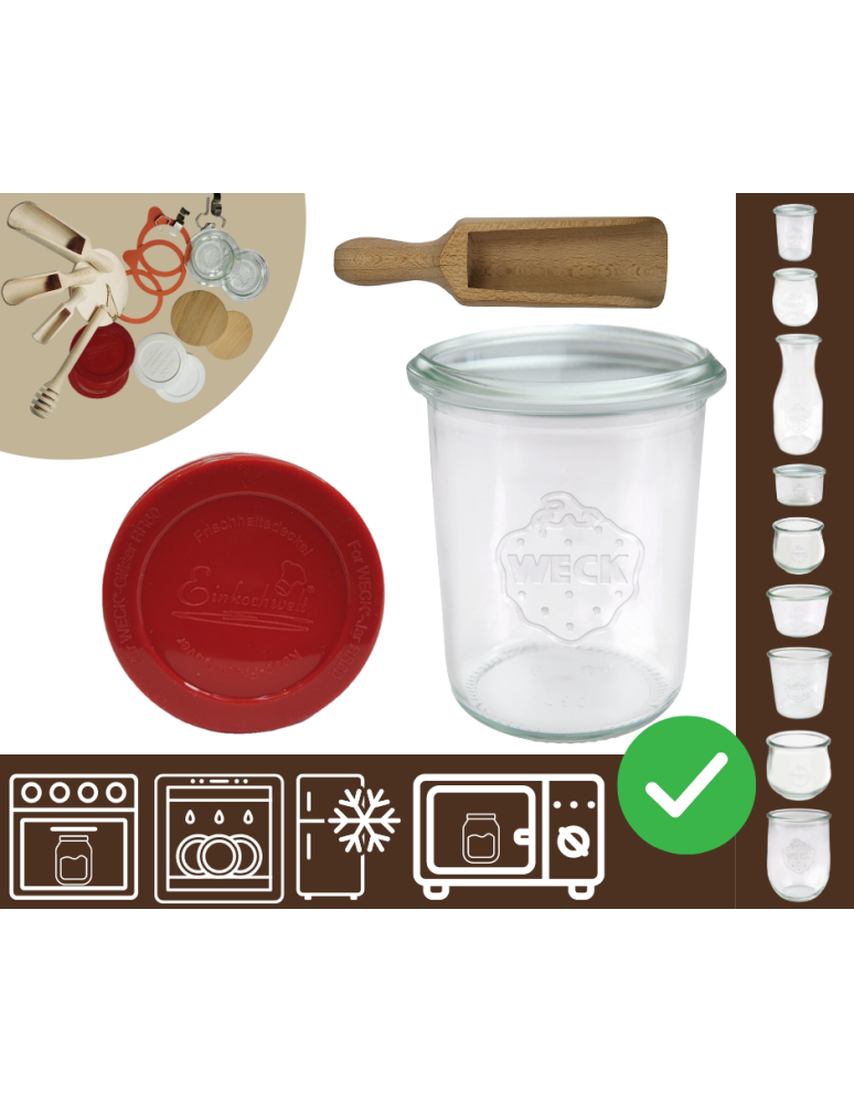 Słoiki i Dodatki - Słoiki WECK / silikonowe wieko, miarka słoik 160ml MOLD - product b2b.wamar.biz 1