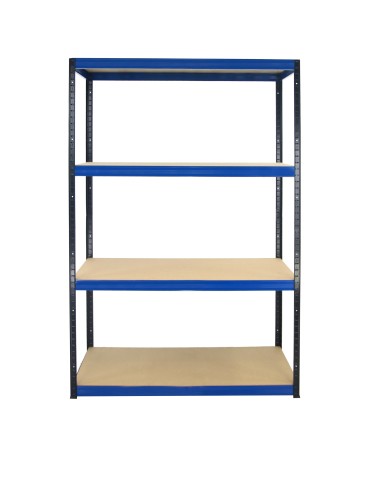 Regały - Regał Helios 180x120x45 cm 4 półki/275kg Niebiesko-Biały - product 14