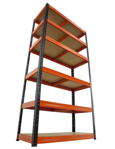 Regały - Regał Helios 196x110x40 cm 6 półek/275kg Niebiesko-Biały - product 14