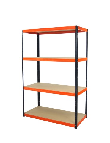 Regały - Regał Helios 180x120x60 cm 4 półki/275kg Niebiesko-Biały - product 13