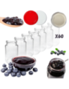 Słoiki 190ml 0,2 dżemy konfitury przyprawy deserki 60kpl zakrętki 53mm PZH