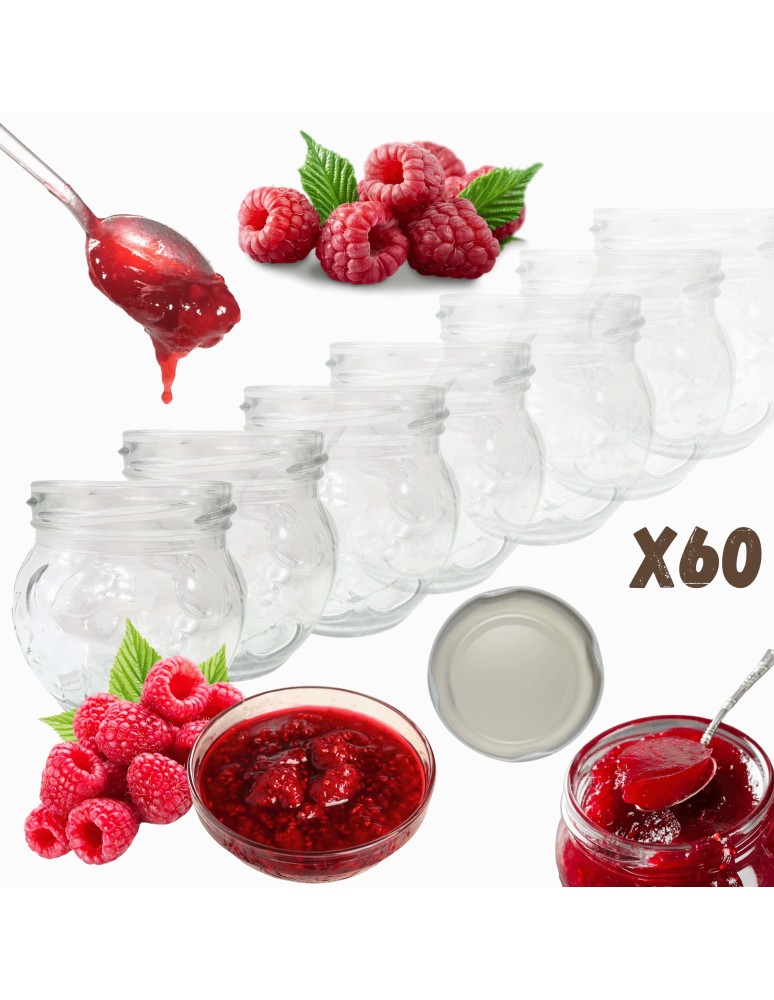 Słoiki - Słoiki 215ml dżemy konfitury przyprawy deserki 60sztuk 66mm PZH - produkt b2b.wamar.biz 1