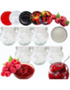 Słoiki 215ml dżemy konfitury przyprawy deserki 6kompletów zakrętki 66mm