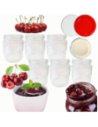 Słoiki 250ml dżemy konfitury przyprawy deserki 6kompletów zakrętki 66mm