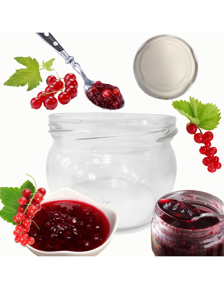 Słoiki - Słoik 260ml dżemy konfitury przyprawy grzybki 1 sztuka 82mm - produkt b2b.wamar.biz 1