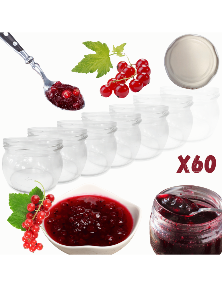 Słoiki - Słoiki 260ml słoiczki na dżem przyprawy deserki konfitury 60szt. 82mm PZH - product b2b.wamar.biz 1