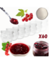 Słoiki 260ml słoiczki na dżem przyprawy deserki konfitury 60szt. 82mm PZH