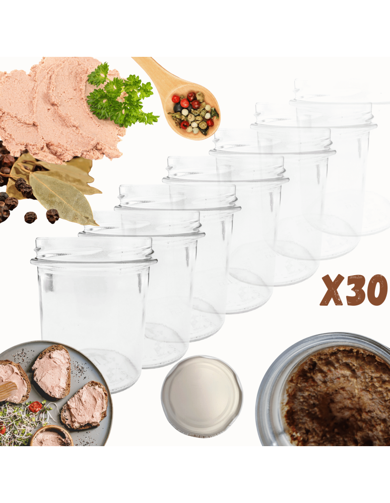 Słoiki - Słoiki 346ml słoiki na pasztet dżem kompot grzybki konfitury 30szt. 82mm - product b2b.wamar.biz 1